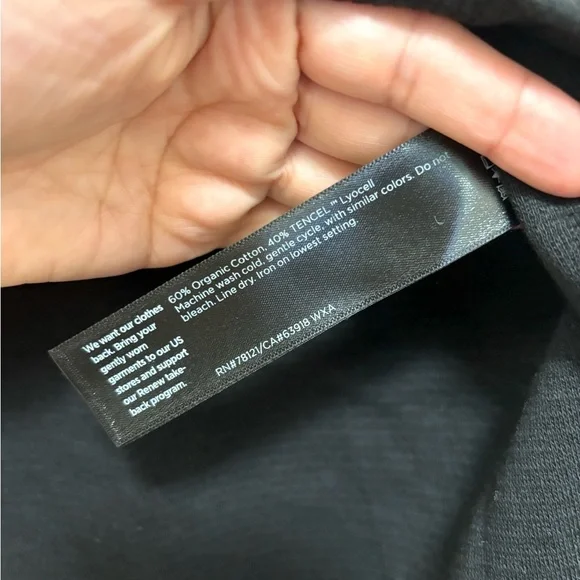 NWT EILEEN FISHER Waffle Cotton Blend Doubleknit Hooded Top - Picture 10 of 10